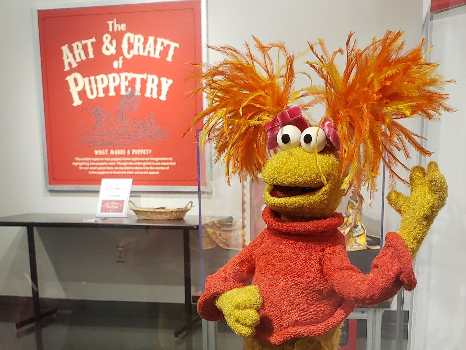 Red fraggle in exhibit