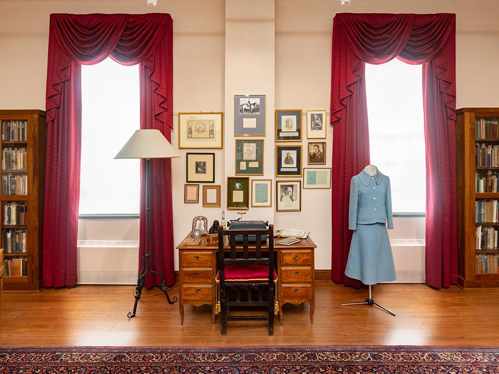 Katherine Anne Porter desk and dress